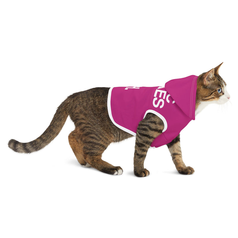 MMMH Pet Hoodie: Pink | White