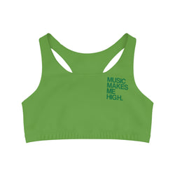 MMMH Sports Bra: Green | Dark Green