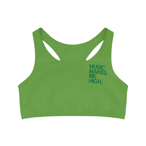 MMMH Sports Bra: Green | Dark Green