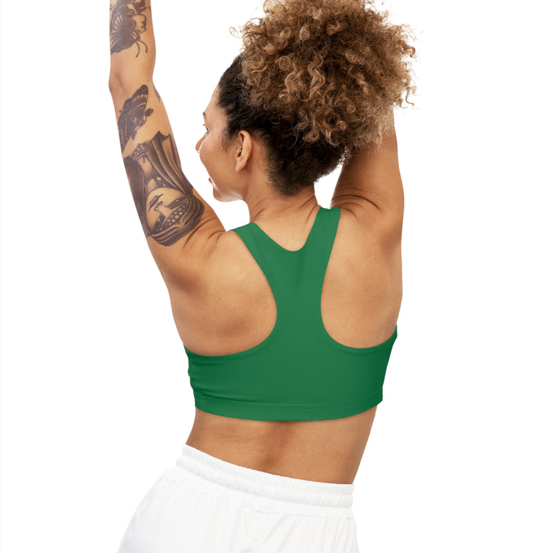 MMMH Sports Bra: Dark Green | Green