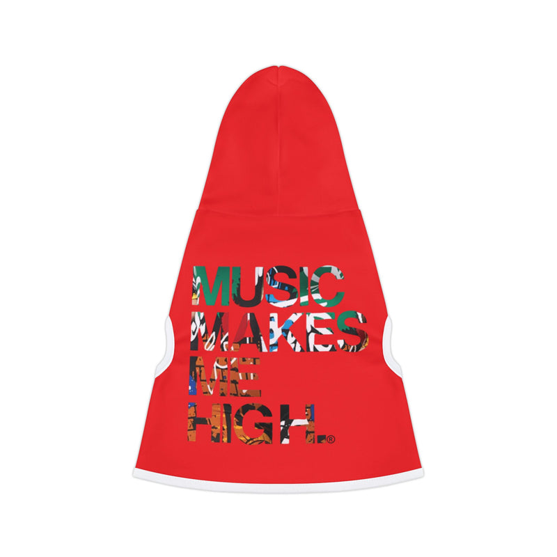 MMMH Pet Hoodie: Red | Graffiti