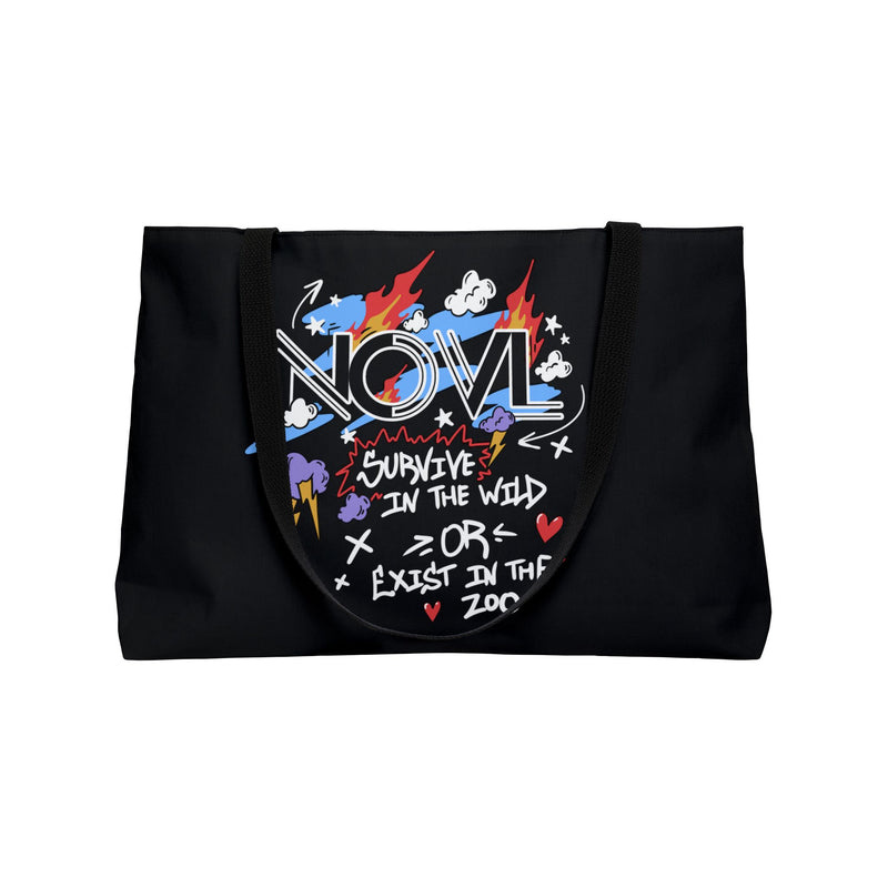 NOVL Weekender Bag (Black Handle): Survive | Black