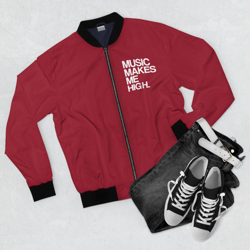 MMMH Bomber Jacket: Crimson Tide Red | White