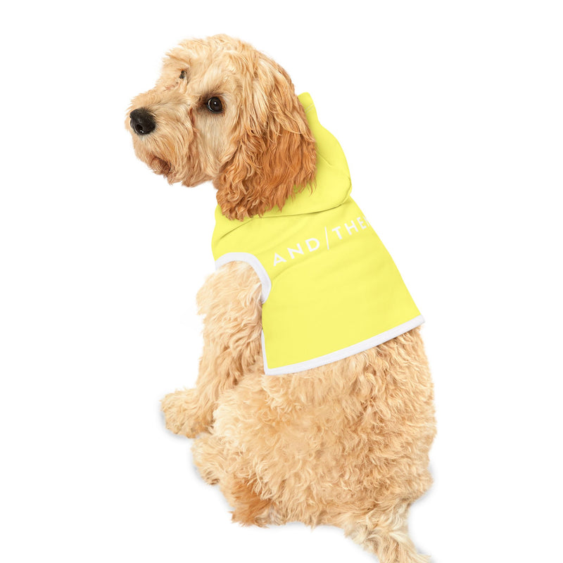 IJTT Pet Hoodie: AT Slash White | Yellow