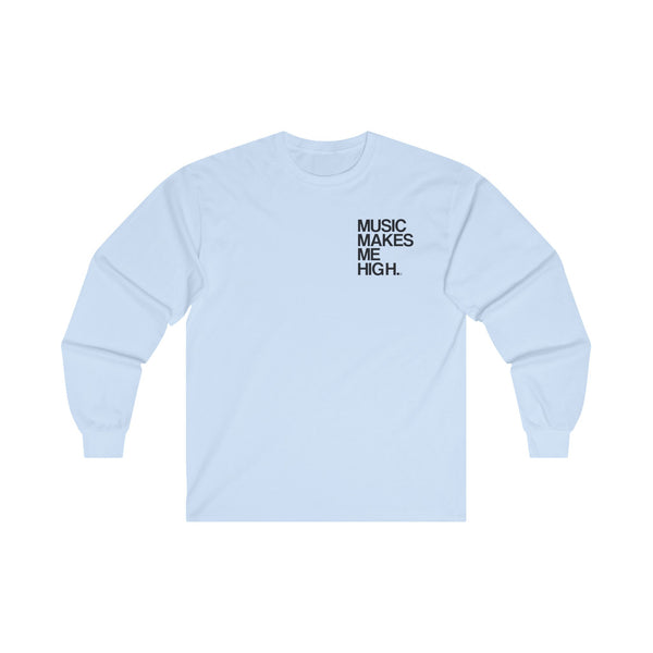 MMMH Unisex Long Sleeve Tee: Light Blue | Black