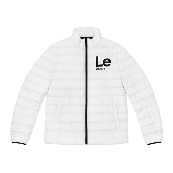 NOVL Men's Puffer Jacket: Legacy White | Black