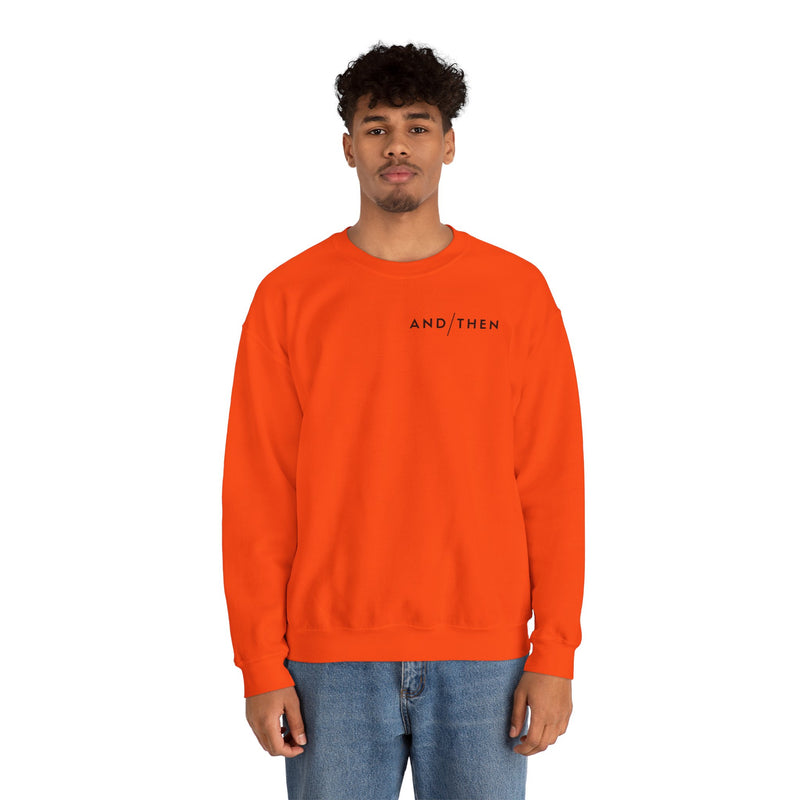 IJTT Unisex Sweatshirt: AT Slash Black | Orange