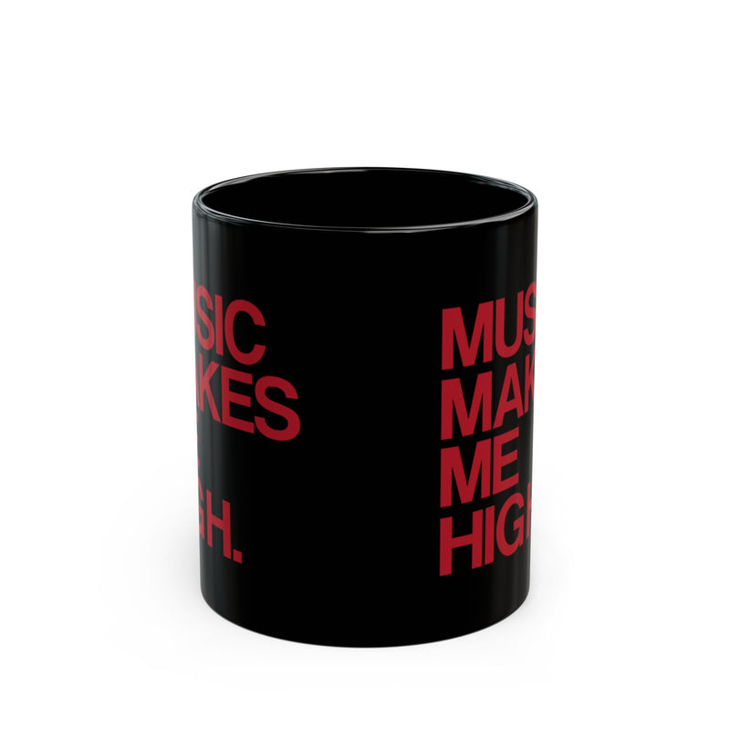 MMMH Black Mug: Cherry Red