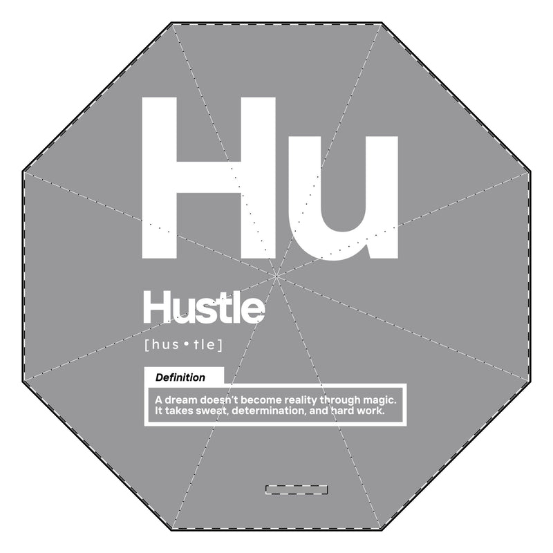 NOVL Umbrella: Hustle White | Grey