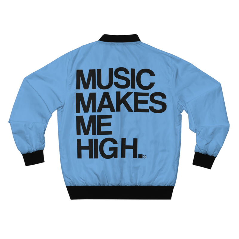 MMMH Unisex Bomber Jacket: Light Blue | Black