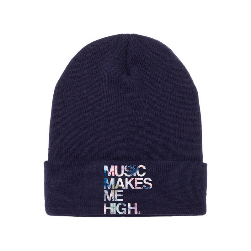 MMMH Beanie: Navy | Flowers