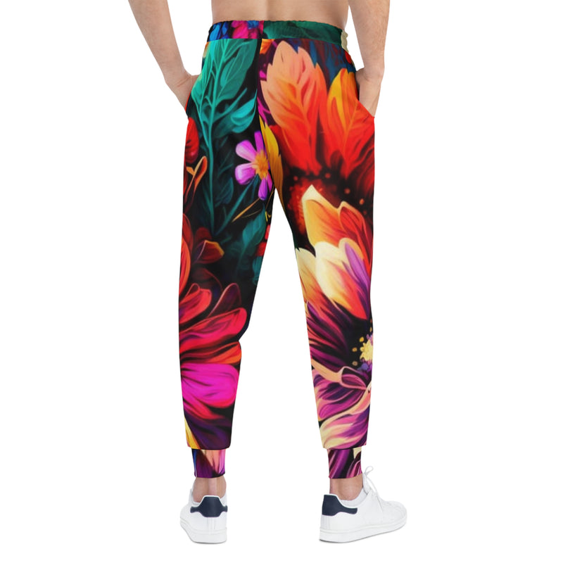 MMMH Unisex Joggers: Floral | White