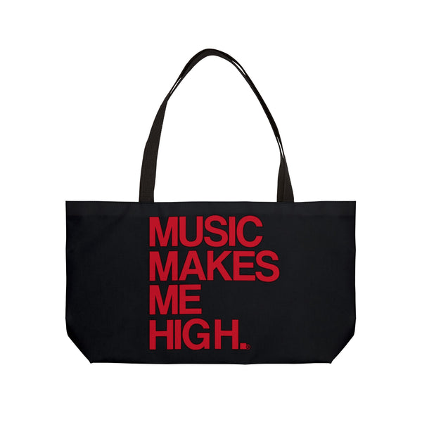 MMMH Weekender Bag (Black Handle): Black | Red