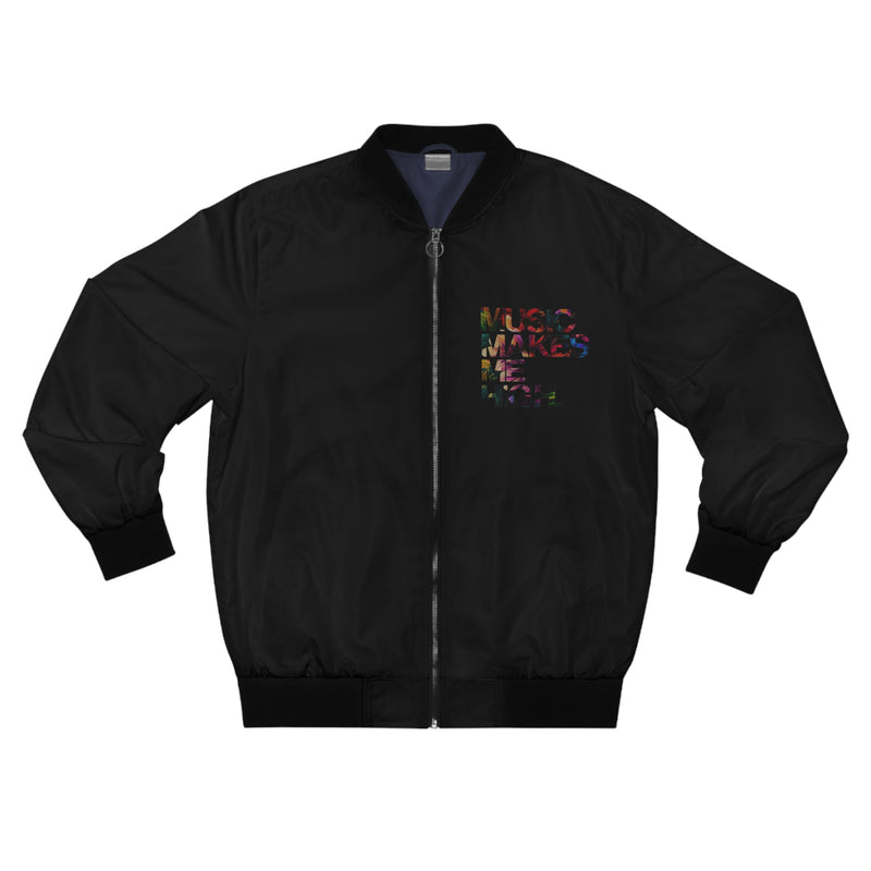 MMMH Unisex Bomber Jacket: Black | Floral