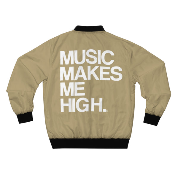 MMMH Unisex Bomber Jacket: Gold | White