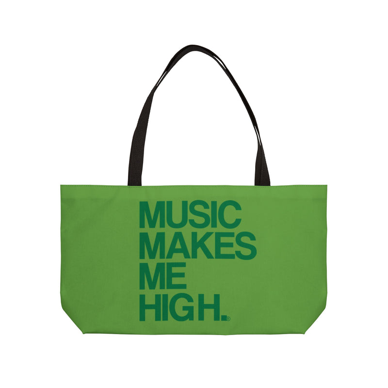 MMMH Weekender Bag (Black Handle): Green | Dark Green