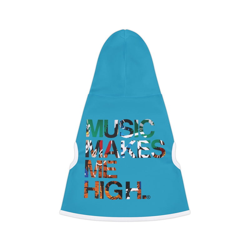 MMMH Pet Hoodie: Turquoise | Graffiti