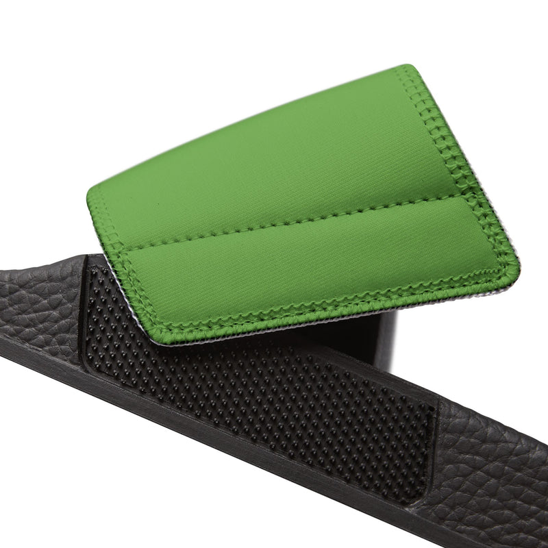 MMMH Unisex Slides: Green/Black | Black