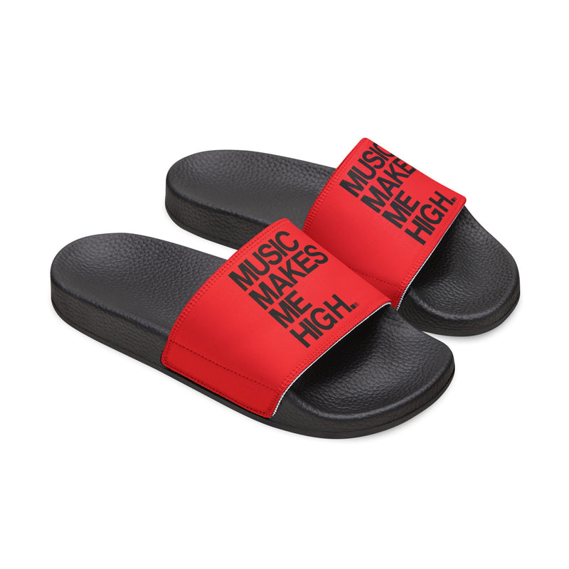 MMMH Unisex Slides: Red/Black | Black