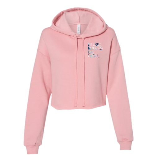 MMMH Cropped Hoodie: Pink | Flowers