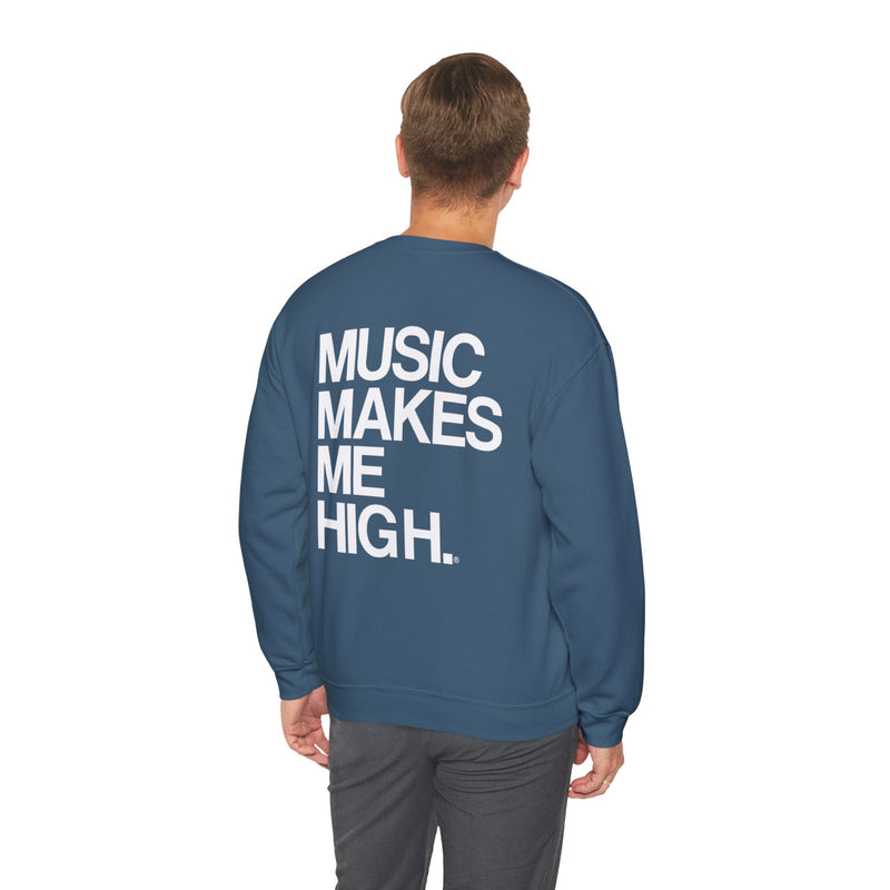 MMMH Unisex Sweatshirt: Indigo Blue | White Lettering