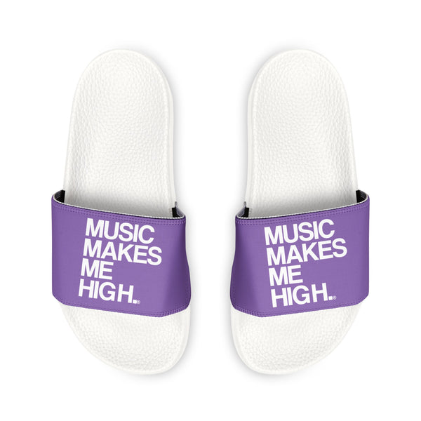 MMMH Unisex Slides: Light Purple/White | White