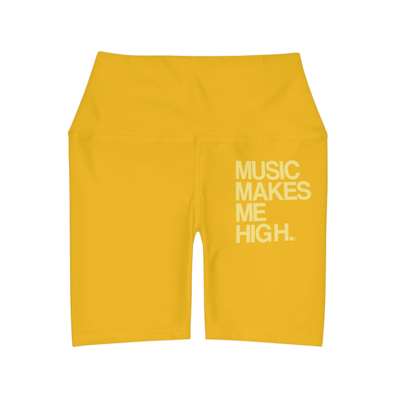 MMMH Yoga Shorts: Yellow |  Light Yellow