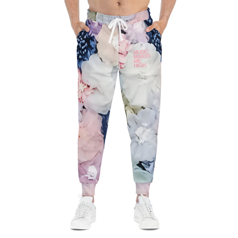 MMMH Unisex Joggers: Flowers | Light Pink