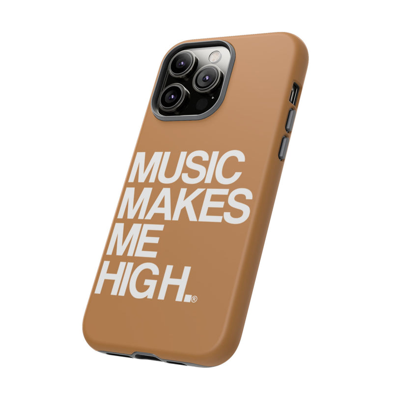 MMMH Classic Phone Case: Light Brown | White