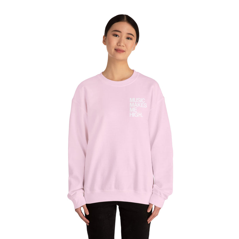 MMMH Unisex Sweatshirt: Light Pink | White