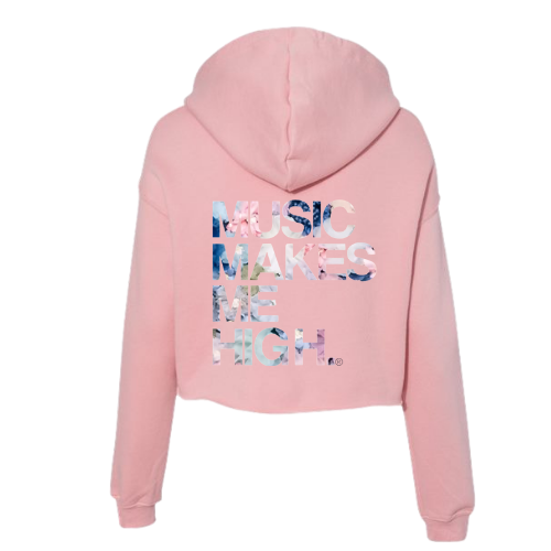 MMMH Cropped Hoodie: Pink | Flowers