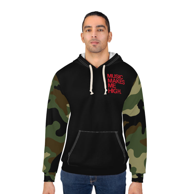 MMMH Unisex Hoodie: Camo/Black | Red