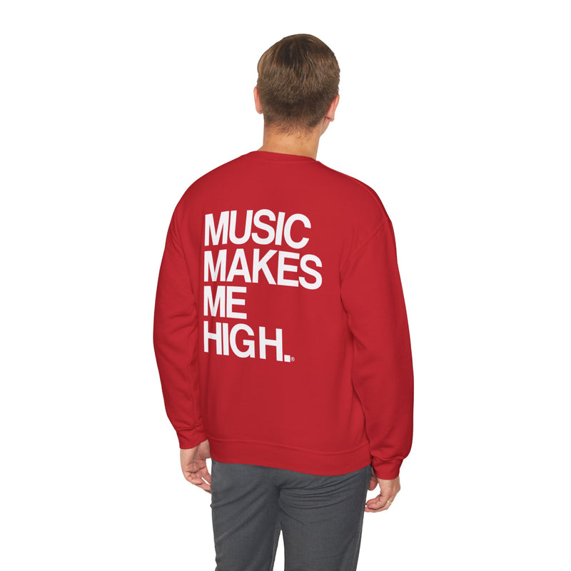 MMMH Unisex Sweatshirt: Red | White Lettering