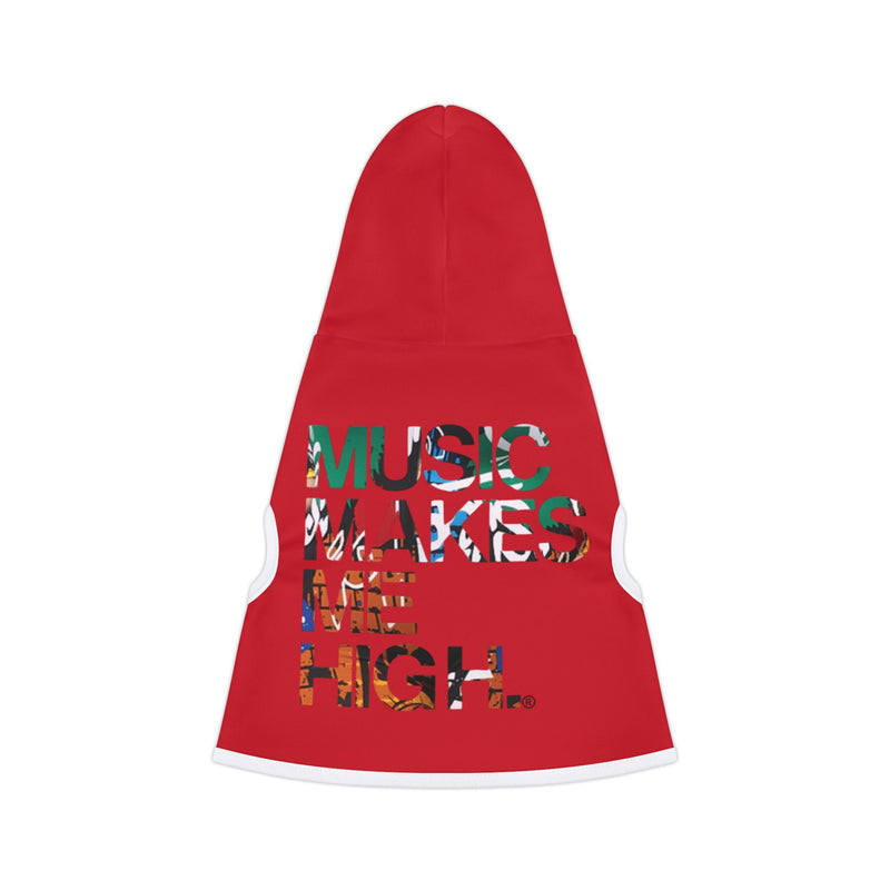 MMMH Pet Hoodie: Dark Red | Graffiti