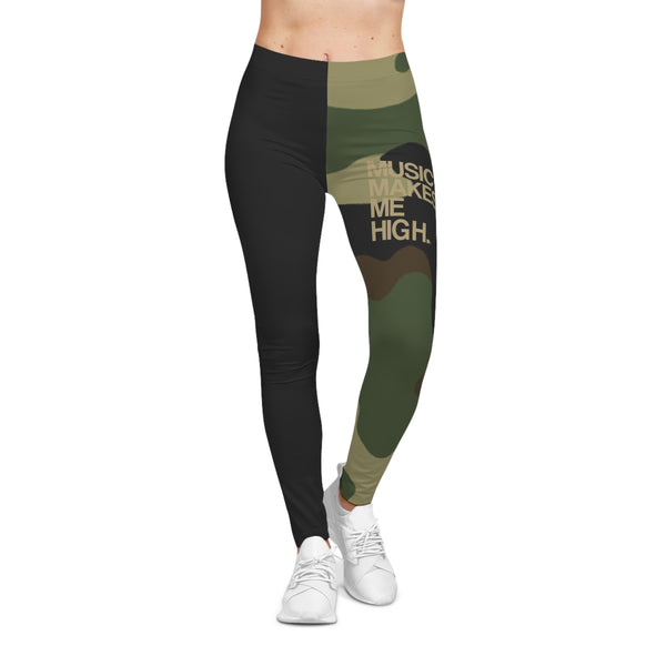 MMMH Leggings: Camo/Black | Gold