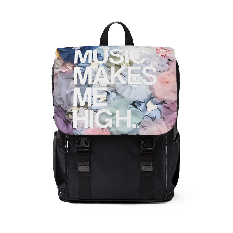 MMMH Backpack: Flowers | White