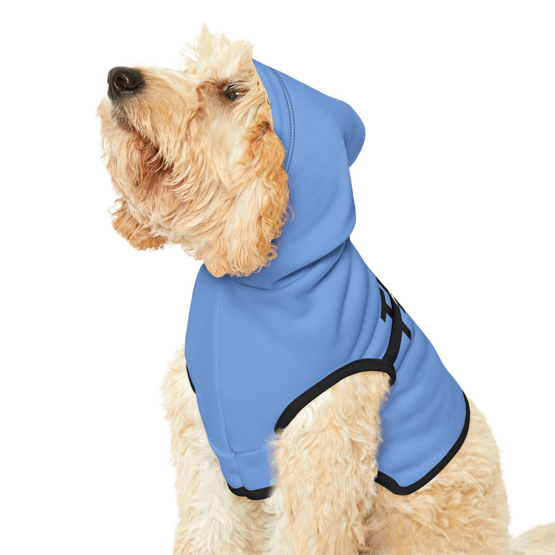 IJTT Pet Hoodie: AT Strike Black | Carolina Blue