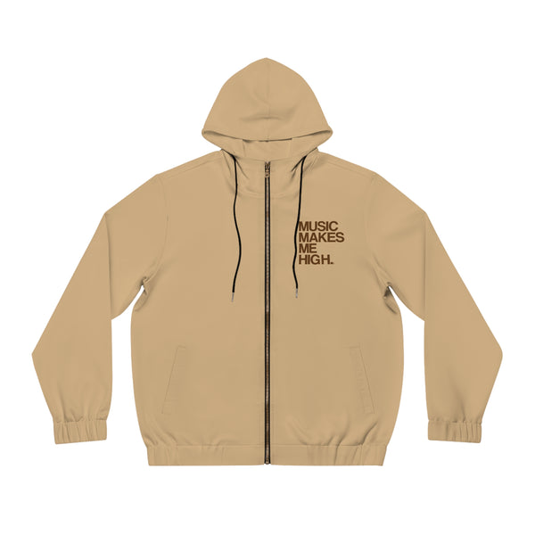 MMMH Unisex Zip Hoodie: Tan | Brown