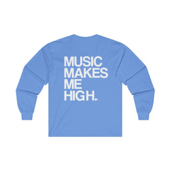 MMMH Unisex Long Sleeve Tee: Carolina Blue | White Lettering