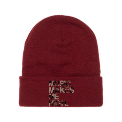 MMMH Beanie: Maroon | Leopard