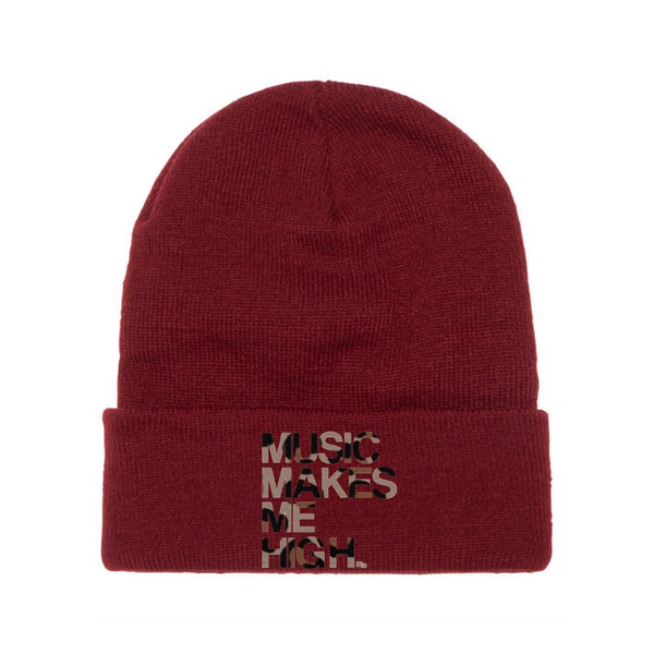 MMMH Beanie: Maroon | Leopard