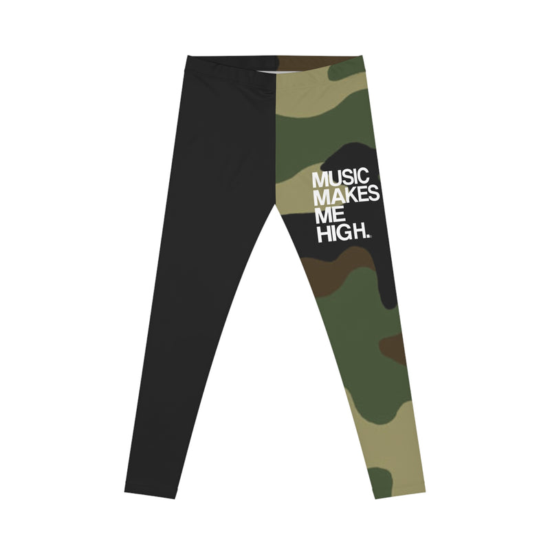 MMMH Leggings: Camo/Black | White