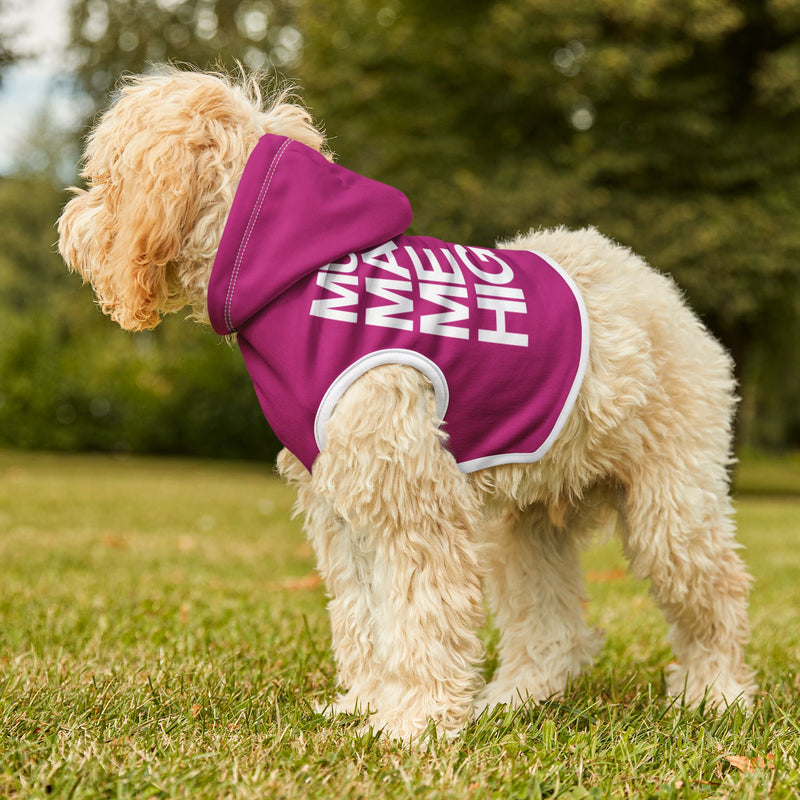 MMMH Pet Hoodie: Pink | White