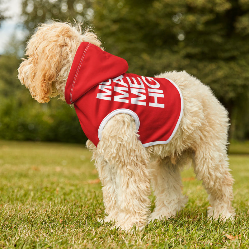 MMMH Pet Hoodie: Red | White