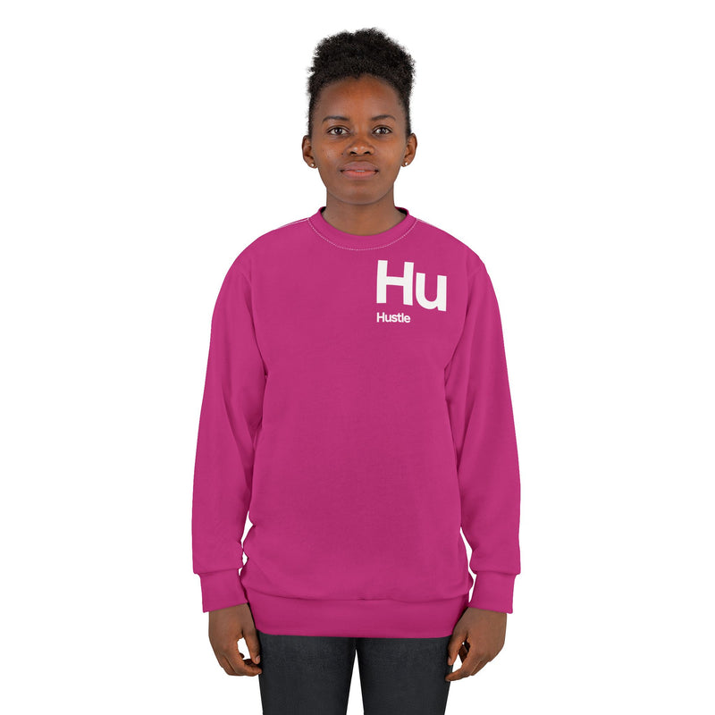 NOVL Unisex Sweatshirt: Hustle White | Pink