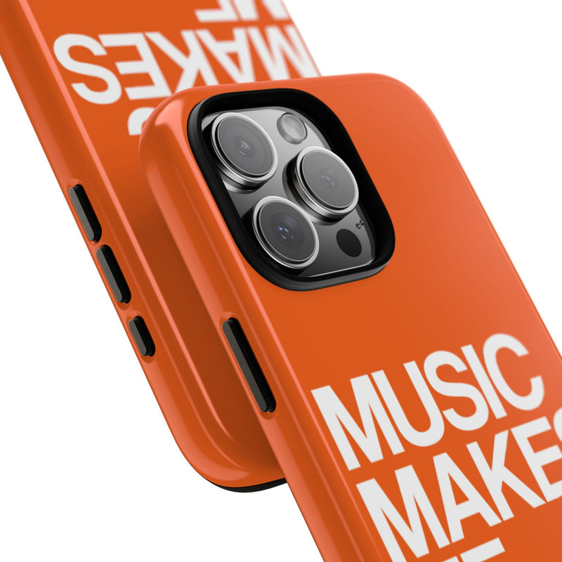 MMMH Classic Phone Case: Orange | White