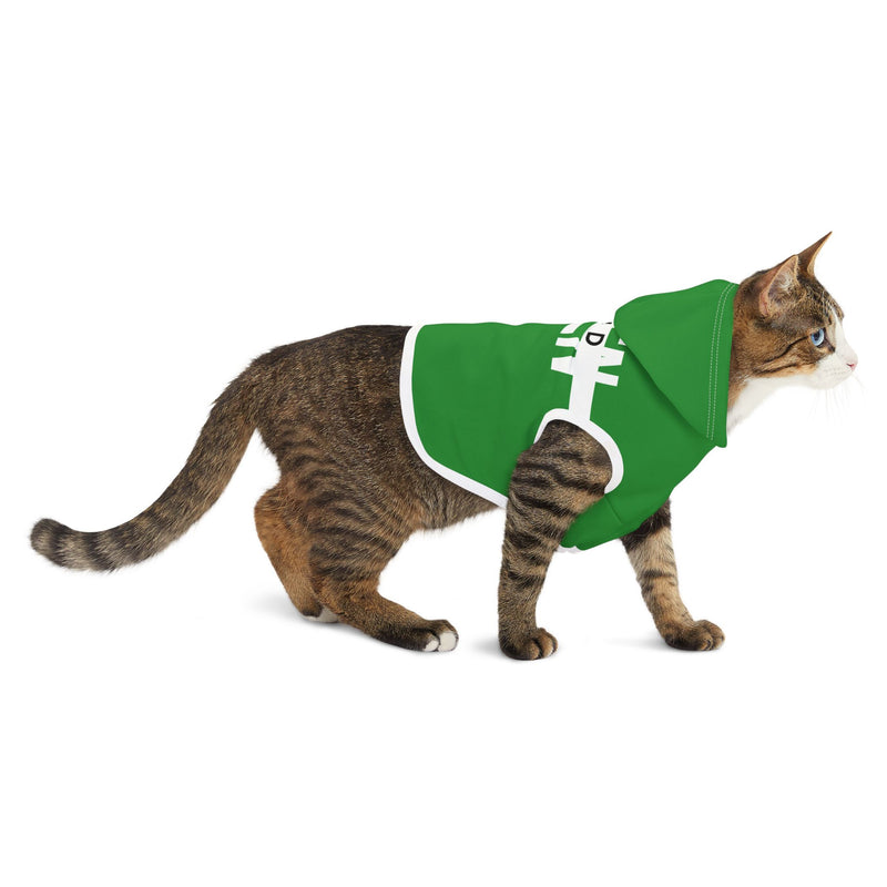 IJTT Pet Hoodie: AT Strike White | Irish Green