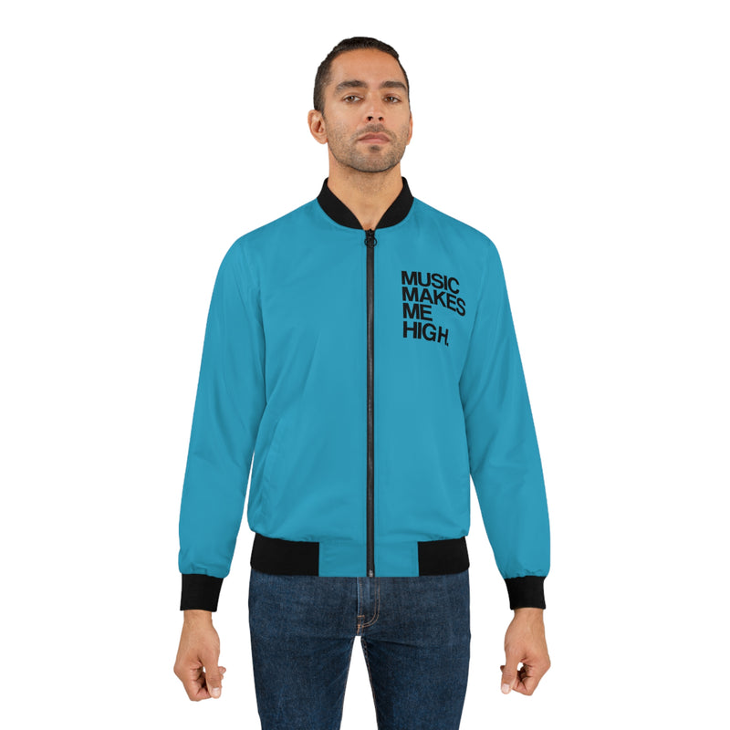 MMMH Bomber Jacket: Turquoise | Black Lettering