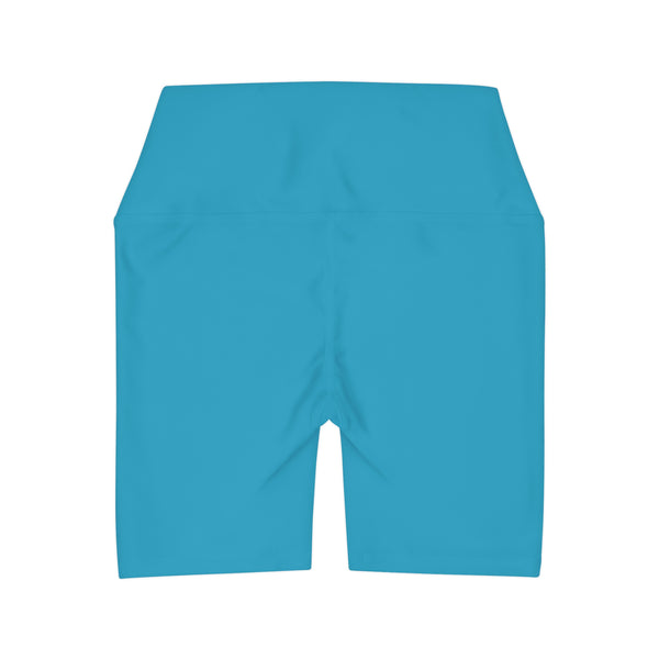 MMMH Yoga Shorts: Turquoise | Light Turquoise