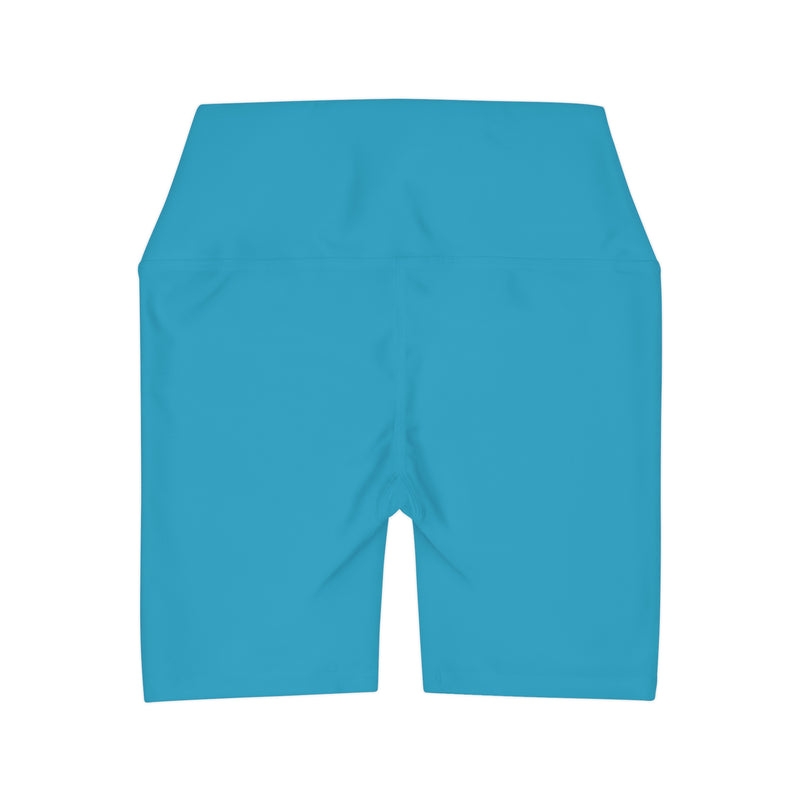 MMMH Yoga Shorts: Turquoise | Light Turquoise